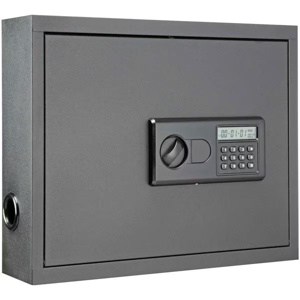 Wall-Mount Laptop Security Cabinet, Charcoal, Global Industrial, Mfr#: 249329